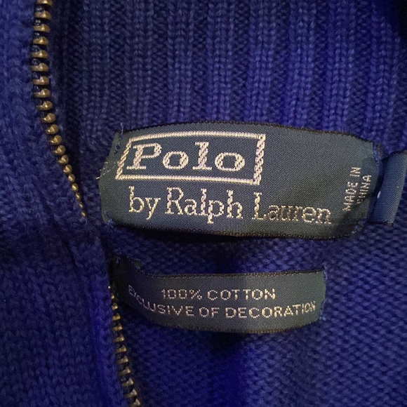 Mens quarter zip sweater by Ralph Lauren - Picture 2 of 2